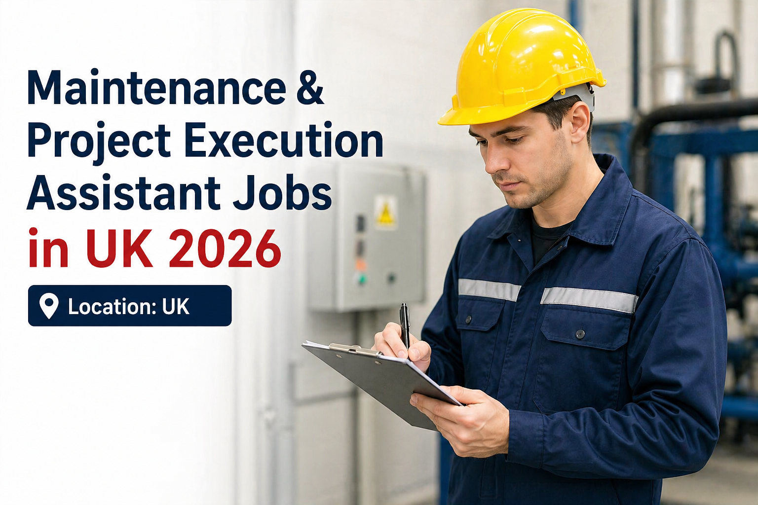 Maintenance & Project Execution Assistant Jobs in UK 2026