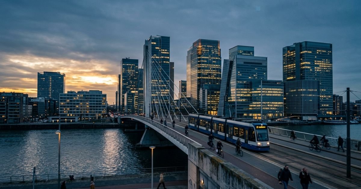 European financial district skyline illustrating IT and fintech jobs in Luxembourg in 2026