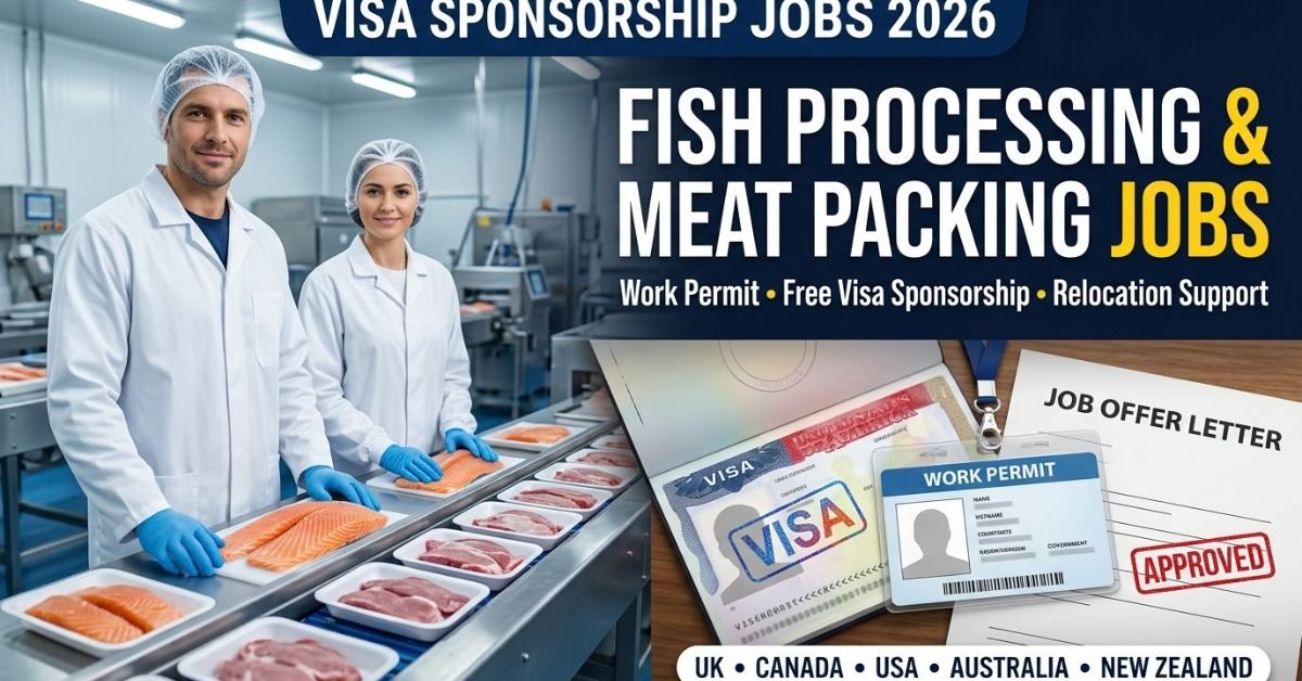 Fish processing and meat packing workers with visa and work permit, meat packing jobs with visa sponsorship 2026