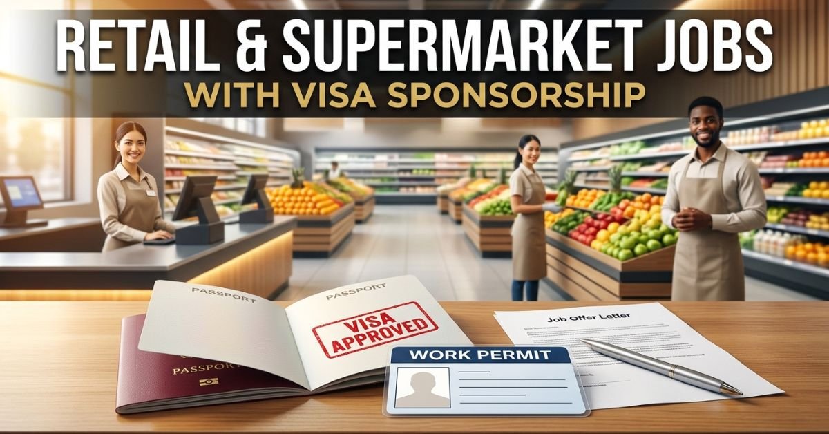 Retail and supermarket jobs with visa sponsorship – visa approved passport and work permit